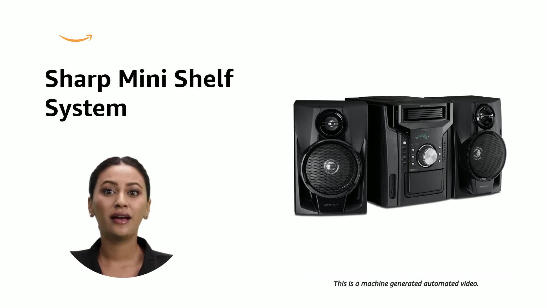 Sharp 240 W 5-Disc Mini Shelf Speaker System with Cassette and